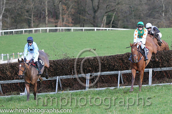 02 Areema and M J Lynch - - 02nd (8 ,light blue, navy large spots ) Trainer - I R Ferguson  01 Kilcullen Flem and R James - - 01st (6 ,emerald green, orange hoops ) Trainer - Donnchadh Doyle
