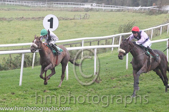 02 Miss North Light and Ms N Carberry - - 02nd (11 ,White, brown sash ) Trainer - G Elliott  01 Drumacoo and Mr D O'Connor - - 01st (1 ,Mauve and blue cross belts ) Trainer - M Hourigan