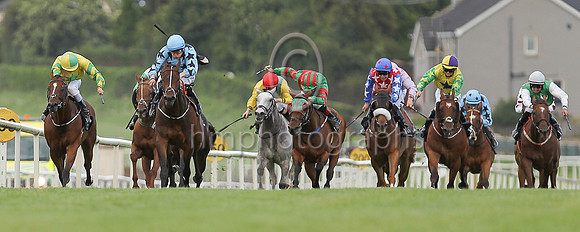 01st Mr Michael  Shane Foley (6, light blue, black stars) trainer Adrian Brendan Joyce, Owner Mrs Christina Joyce