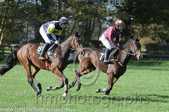 01 Shanroe Santos and J J Codd - - 01st (8 ,dark bkue, yellow hollow box ) Trainer - J J Lambe  06 Drumconnor and J McKeown - PU - 06th (7 ,maroon, royal blue stars ) Trainer - J J Lambe