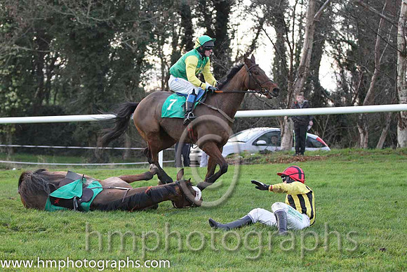 12 Harpor & Mr J T Carroll - PU (7, emerald green, yellow star) & 10 FergieTheLegend & Mr J P McKeown - Fell (4, black and yellow stripes ) - FT8E1489-31