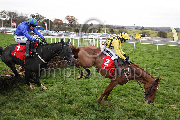 01st Melon and Ruby Walsh (2, yellow and black check) Trainer W P Mullins, Owner Mrs J Donnelly