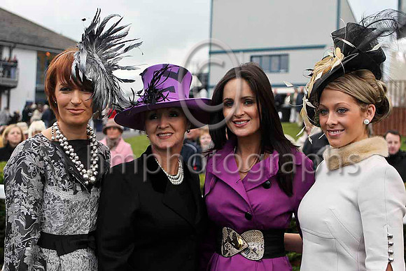 Pamela Edwards-Lych of Doncaster,right ,winner of the best dressed lady at Down Royal Races. Pamela won a holiday for 2 to a Zambian Game Park courtesy of Mahlatini Luxury African Travel - FT8E4837-e3