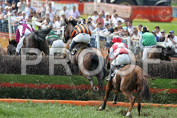 Fourth Race - Uasaka (2) 7th, (Red with white cross bands) Rider Derek O'Connor - FT8E0360-e