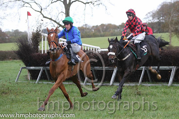 05 Nodforms Violet and B O'Neill - - 05th (6 ,royal blue, emerald green seams ) Trainer - D M Christie  01 Vital Plot and J J Codd - - 01st (16 ,red and black check ) Trainer - Liam Kenny