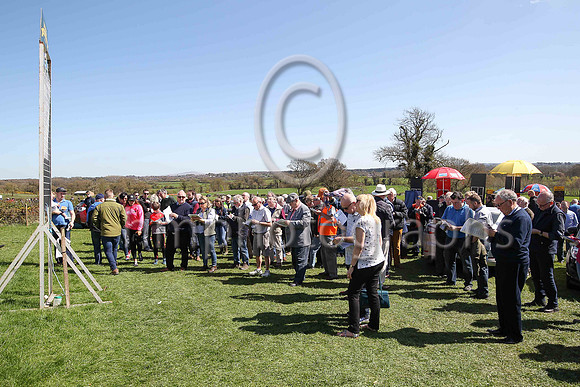 Spectators recording the runners and riders at Killultagh, Old Rock and Chicester Hunt at Largy