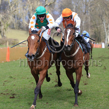 01st TARA WEST (GB) and R James ( 3 , EMERALD GREEN,orange spots; white sleeves,orange spots; emerald green cap ) Trainer: Donnchadh Doyle , Owner : Syndicate Monbeg