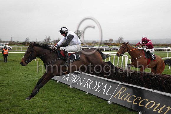 01st Bright Tomorrow and M J Bolger ( 1 , black and white hlvd ) Trainer - Mrs J Harrington , Owner - Michael Buckley