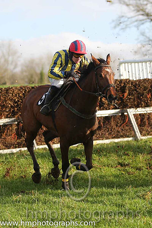 02 Gem And I and J P McKeown - - 02nd (5 ,red  white  yelow stripes ) Trainer - Michael Rice