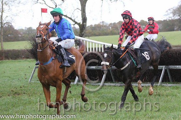 05 Nodforms Violet and B O'Neill - - 05th (6 ,royal blue, emerald green seams ) Trainer - D M Christie  01 Vital Plot and J J Codd - - 01st (16 ,red and black check ) Trainer - Liam Kenny