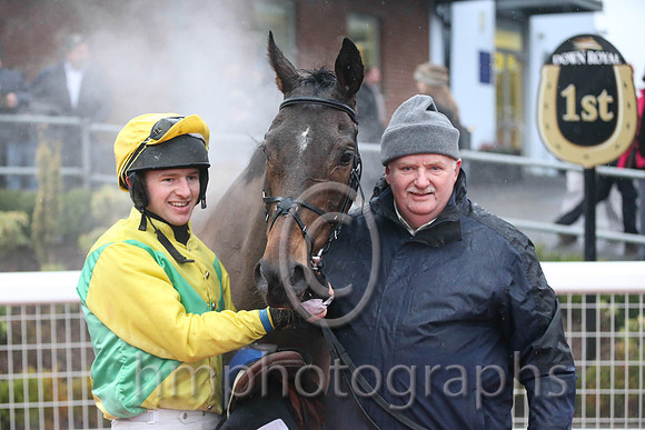 R5 Drumlee Lad  Mr N McParlan celebtate a win at Down Royal