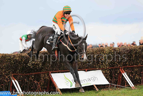 01st VALMY BAIE (FR) and B O'Neill ( 2 ,orange, green chavrons ) Trainer: D.M. Christie,, Owner : Nicholas, Ray