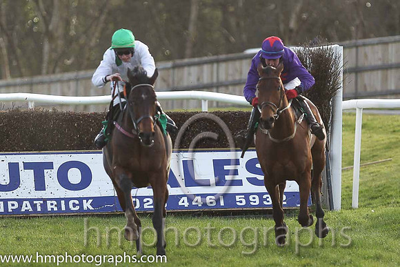 Race 5 2nd - Ardmillan (IRE) (1 ) Jockey: A J Fox (4) - Trainer: S R B Crawford - purple, red star