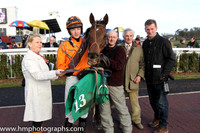 Race 4 1st - Annie Alainn (IRE) (13 ) Jockey: D J Mullins (5) - Trainer: T Mullins - orange, brown sash