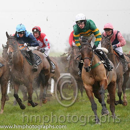 02 On The Fringe and Ms N Carberry - - 02nd (1 ,emerald green and orange hooped ) Trainer - E Bolger