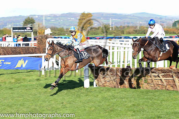 04th Elusive Theatre and B J Geraghty ( 12 , orange, royal blue star ) Trainer - S R B Crawford , Owner - David Gordon Roberts