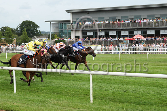 01st Fine Distraction (8 , white, yellow diamonds ) Jockey: C T Keane , Trainer: Liam McAteer