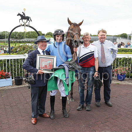 01st King Of Aran and D E Mullins ( 8 , blue, white cap ) Trainer - M C Grassick , Owner - M C Grassick