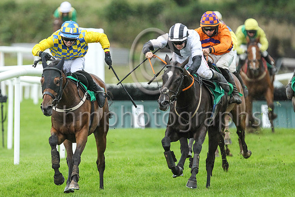 01st James Boru and C J Orr ( 6 , orange, purple chevrons ) Trainer - N C Kelly , Owner - Victor McCrea