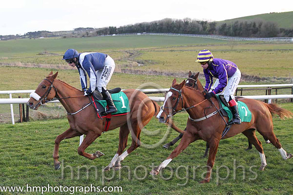 01 Alberta and N. Carberry - Trainer: Gordon Elliott - Owner: Cullentra Racing Syndicate ( blue, white chevron )