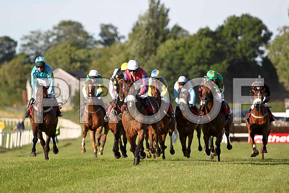 Flemross in the lead, Jockey S Davies  - CU2D0137-e
