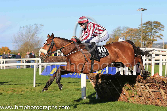 01st Mega Fortune and K M Donoghue ( 10 , maroon and white stripes ) Trainer - G Elliott , Owner - C Jones