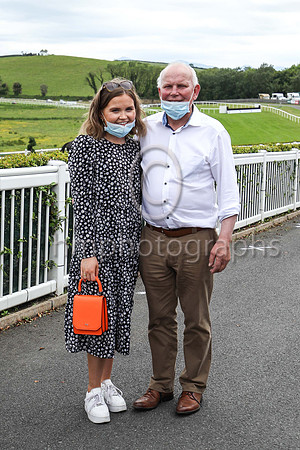 Eve O'Hanlon  Enda Kerley from Carrickmacross at DOwnpatrick Races