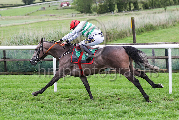 01st Curlew Hiland Mr J J Codd ( 2 , white, green chevrons ) Trainer - G Elliott , Owner - Noel Moran  Mrs Valerie Moran