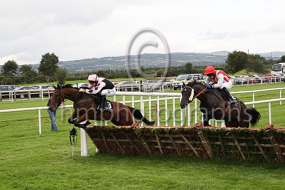 F Dravidand A E Lynch ( 3 , pink and black diabolo ) Trainer - E D Delany , Owner - Mrs Lisa Delany  Patrick Fullam