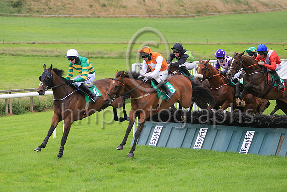 01st Walkers Point and Mr N McParlan ( 3 , orange, white star ) Trainer - S McParlan , Owner - G McGurgan