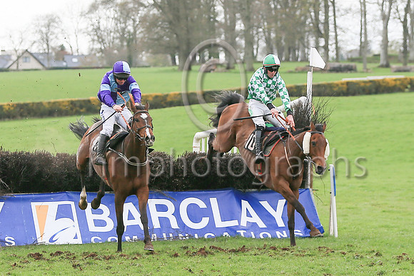 01st FAITH LOVING (FR) and N McParlan ( 7 , PURPLE  LIGHT BLUE QTD; purple sleeves,light blue armlet; purple  light blue qtd cap ) Trainer: Caroline McCaldin , Owner : Alan McCaldin