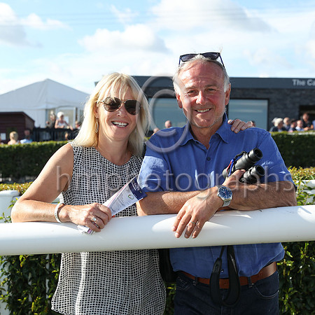 Stephanie and Aaron Metcalfe at Downpatrick Racecourse Ladies Day on Monday