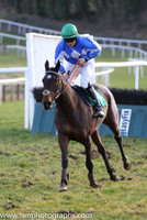 Race 4 13th - Carraroe Flyer (IRE) (5 ) Jockey: R C Colgan - Trainer: Adrian Keatley - blue, triple white diamonds