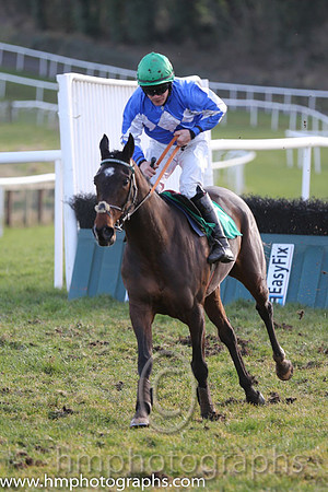 Race 4 13th - Carraroe Flyer (IRE) (5 ) Jockey: R C Colgan - Trainer: Adrian Keatley - blue, triple white diamonds
