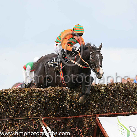 01st VALMY BAIE (FR) and B O'Neill ( 2 ,orange, green chavrons ) Trainer: D.M. Christie,, Owner : Nicholas, Ray