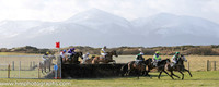 Point to Point at Tyrella in the shadow of the snow covered Mourne Mountains
