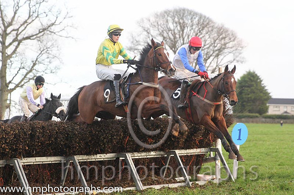 05 Mollies Gent and E Cronin - PU - 05th (9 ,yellow, green star ) Trainer - Sean F Gallagher  06 Cousin Bill and D G Lavery - PU - 06th (5 ,white, red epaulettes ) Trainer - B R Hamilton