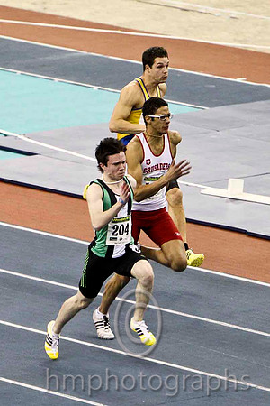Dean Adams (204) Ballymena & Antrim AC - Winner & Stephen Calvert (124) Crusaders AC - 2nd  - 60m Semi Final Senior Men's 60m - FT8E0207-e