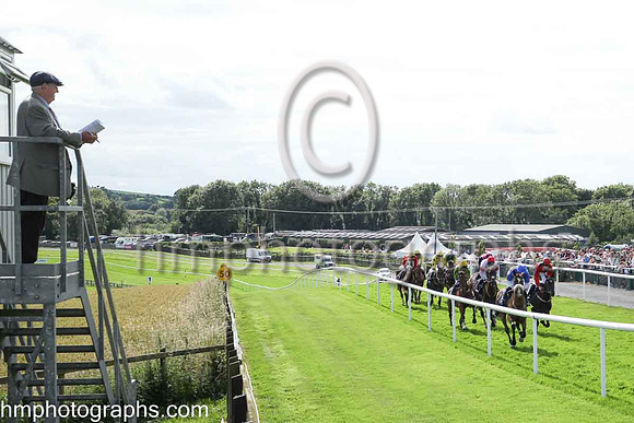 Local Turf Club official and Raceday Steward Frankie Fitzsimmins overseeing racing at The Family Fun Raceday at Downpatrick Race Course on Wednesday 13th July 2022.