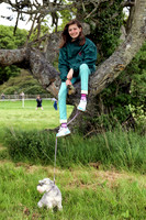 Grace Whaley of Irvinestown finds a comfortable seat to watch the Point to Point - CU2D2206-Edit-21