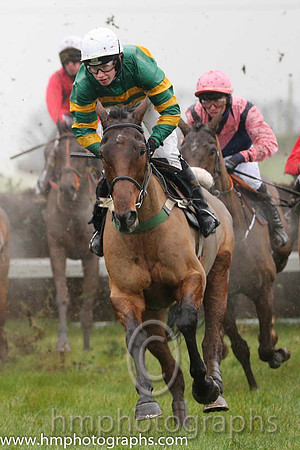 02 On The Fringe and Ms N Carberry - - 02nd (1 ,emerald green and orange hooped ) Trainer - E Bolger