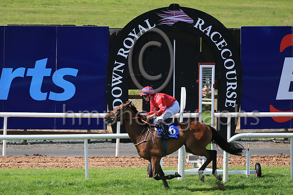01st Urban Oasis (6 red, blue seams ) Jockey: Jamie Powell7 , Trainer: John James Feane