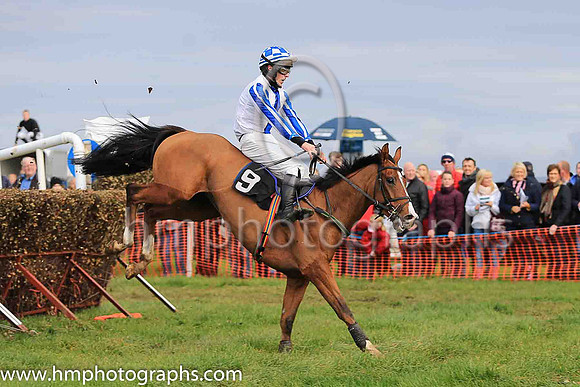 02nd MR CLARKSON and B G Crawford ( 9 , WHITE,royal blue panel; white  royal blue striped sleeves; white  royal blue check cap ) Trainer: S.R.B. Crawford,, Owner : R T J Wilson