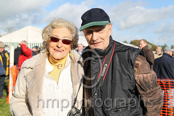 Mrs M E Hagan and racing journalist Ron McKnight