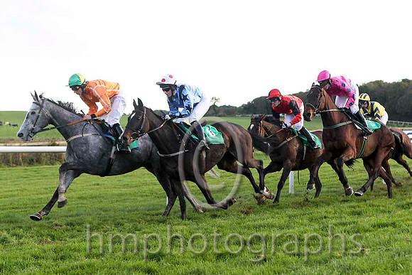 Hang Up My Boots leads the field , Jockey Mr M P Fogarty - 5th - FT8E4485-e