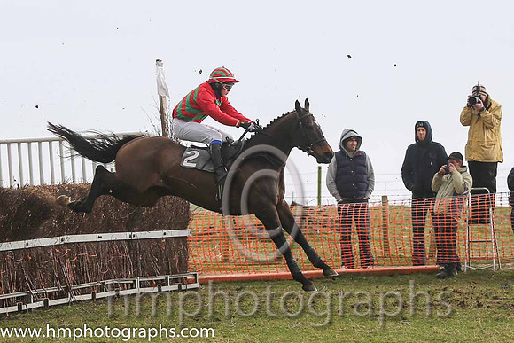 04th Notnowlove ( 2 )  M McCrory - Trainer: Nessa Toher - red, emerald green chevrons