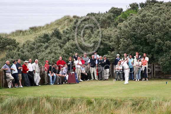 Rory McIlroy driving at the 14th at Royal Portrush during the 2005 North of Ireland Amateur Championship - IMG_1518-e2