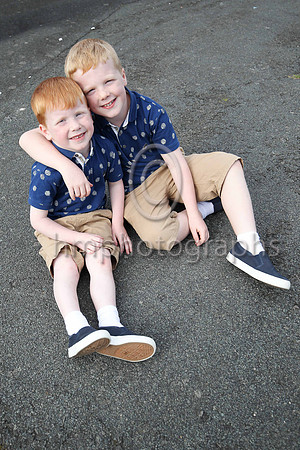 Aiden and Dillon Croker from Liverpool on holiday at Carlingford at Downpatrick Races. Aiden and Dillon live on the Melling Road at Aintree
