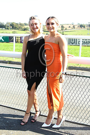 Alex Cromie and Cara McCartan from Newcastle at the Downpatrick Racecourse Ladies Day on Monday