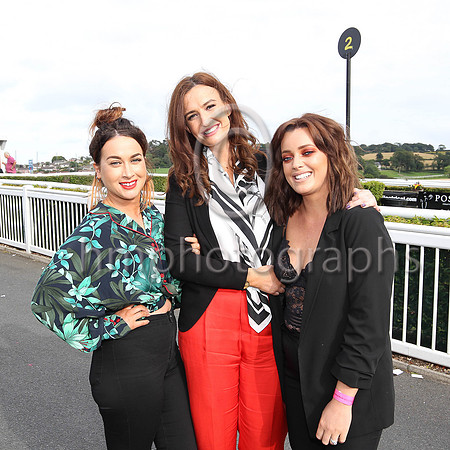 Jenny Wilson, Jessica Armstrong and Rebecca Saulters at Downpatrick Races